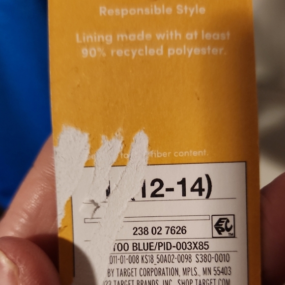 NWT Kona Sol Vibrant Blue Bikini Top with Plunging V-Neckline - Picture 2 of 4